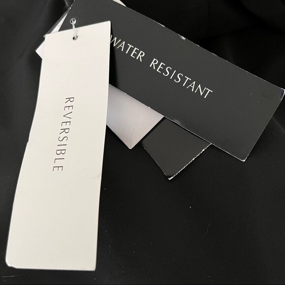 JONES New York Reversible Coat Jacket Black Charcoal Water Resistant Size XL NEW - Picture 13 of 14